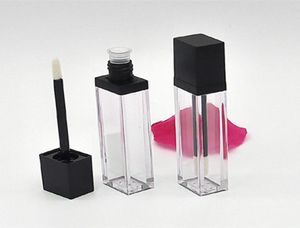 7ML Clear Square Plastic Lip Gloss Tubes Empty Bottles Lipgloss Sample Container Cosmetic Lips Glaze Packaging Bottle DHL 7968454