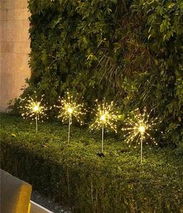 180 LEDs LEDs ao ar livre Fireworks Lights Luz de fada à prova d'água para casa Garden Street Decoração de Natal3497558
