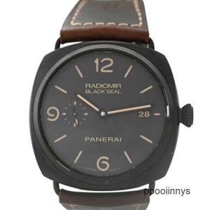 Top 10 zegarków mechanicznych Panerei Luminor zegarek Szwajcarska technologia Radiomir Black Seal PAM00505 Ceramiczna powłoka 45 mm męskie automatyczne zegarek Utew