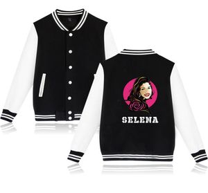 Mode Selena Quintanilla Baseball Jacke Frauen Männer Harajuku äußere Wewe Jacken Herbst Graynavy Blue Round Neck Baseball Jacke7171289