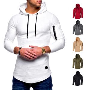 Jackor jogga löpande vindbrytare hoodies sportjacka gym huvtröjor termiska tröjor fitness skjortor män sportkläder träning kläder