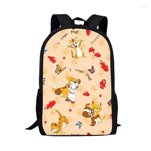 School Bags Yikeluo Lovely Dog Printing Backpack For Kids Children Schoolbag Teen Boys Girls Book Bag Student Large Capacity