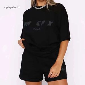 White Foxx koszulka Wysokiej jakości designerska koszulka Kobieta dres to angielskie litery Tshirt Nowa stylowa sportowa odzież dwuczęścicie