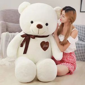 Cute Bear Plush Toys Soft Stuffed Doll Animal Size 55cm Toy Dolls Valentines Day Birthday Gifts for Girl Friend 240411