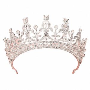 Vendita calda Accorie di matrimonio Bride Rhineste Crystal Crown Tiaras per Queens Cora H9NB#