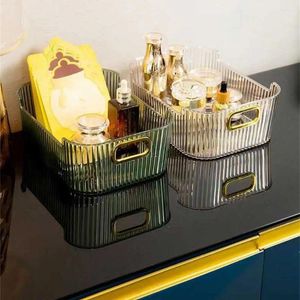 Storage Boxes Fashion Desktop Lipstick Makeup Organizer Box Acrylic Dressing Comb Table Skin Care Products Under Sink Bathroom