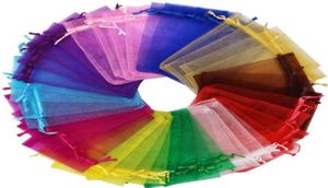 Organza Sheer Gift Candy Bags Hochzeitsbevorzugung Organza Beutel Schmuckparty Weihnachtsgeschenktaschen 5x7cm7x9cm9x12Cm10x15cm11x16cm GC1726571512