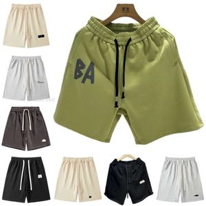 Summer Mash Mens Paris Designer Balenciigas Wydrukowano luźne swobodne elastyczne stałe kolor para sporty duże spodenki M-4xl