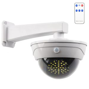 Sistema ao ar livre Simulação Solar Câmera Solar Dummy Surveillance Câmera Dome Home Dome Impermeável Fake CCTV Câmeras de Segurança Luzes LED