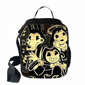 2020 Bendy and the Ink Machine Cooler Lunch Bag Carto Girls Portable Thermal Food Picnic Picks For School Kids Boys Lunch Box D4N8#