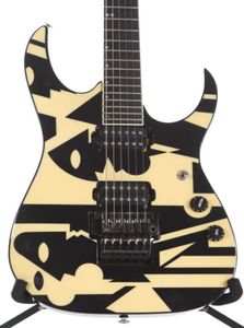 1997 JPM100 P3 JOHN PETRUCCI SYGENTACJA PICASSO Cream Electric Guitar Floyd Rose Tremolo Blocking Nut Black Hardware1443884