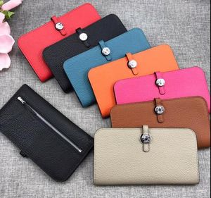 H Designer Wallet Cowhide Leather Wallet Designer Women Purse Brand Mens Wallets Famous Brand Purse Woman Wallet Card Holder Key H9155609