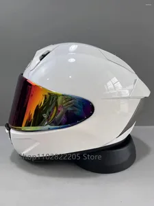 Motorradhelme Full Face Helm X-Sspr Pro Shoei X15 Glossy White X-Fifteen Riding Motocross Racing Motorrad