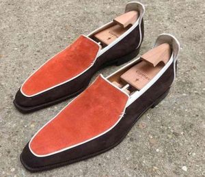 Мужские кожаные туфли с кожаным туфлем с низким каблуцом платье Brogue Spring Angle Vintage Classic Casual Casual F114 2108193561596