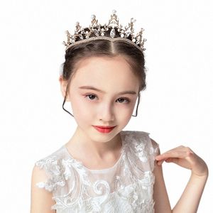 1pc new bridal crown gold fi tree branch shape pearl crown wedding headdr crown r8sU#