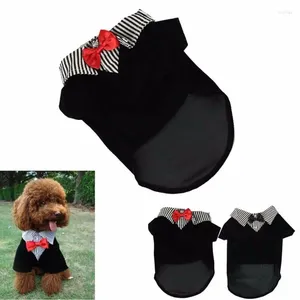 Hundkläder 2024 Brand Fashion Small Pet Clothes Western Style Men's Suits Bow Tie Puppy Costum Dogs Ropa Perro XS-XXL