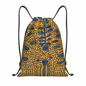 Yayoi Kusama Abstract Painting Draw String Backpack Sports Gymbag für Männer Frauen Shop Sackpack T3XP#