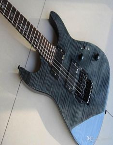 Guitarra elétrica de 6string personalizada Kirk Hammett Kh20 Modelo Signature Coal Explosion Neck9310224