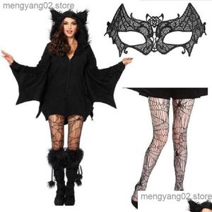 Tema Kostüm Kadınlar Vampire Bat ADT Tulum Cadılar Bayramı Fantezi Elbise Kıyafet Masquerade Parti Hayvanları Cosplay Complay T231011 Damla Dhph1