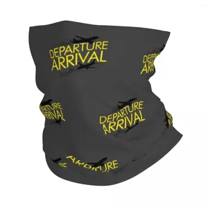 Sciarpe La moda arriva l'arrivo di uscita di partenza Bandana Cover Airport Sign BALACLAVAS Wrap Scarf Hord Head Riding