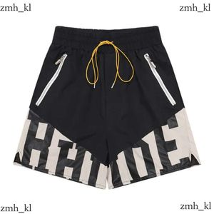 Rhude Shorts Men Brander Desinger Krótkie sporne spodnie sportowe Mężczyzny Women skórzane szorty USA Rozmiar S-XL Hip Hop High Street 349