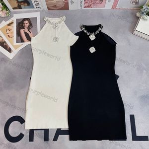 Sexy Knitted Dress For Women Summer Hollow Out Dress Sleeveless Hip Wrap Skirts Chinese Style