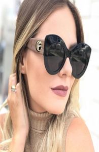 Luxury Vintage Cat Eye Sunglasses Women Big Round Sun Glasses Ladies Mirror Cateye Women039s Glasses Brand Designer Eyewear Wom9507211
