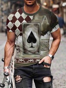 T-shirt maschile maglietta a stampa 3d per uomo Trend hip hop harajuku T-shirt vintage casual top o-scolla