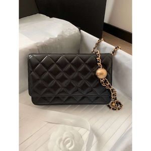 Bags Backpack Style 2020 New Cf Woc Gold Ball Black Litchi Cowhide Sheepskin Diamond Pattern Classic One Shoulder Crossbody Chain Bag