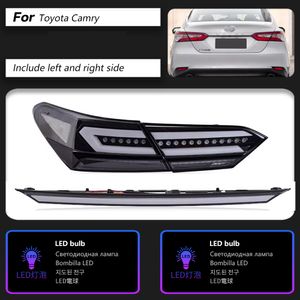 For Toyota Camry LED Tail Light 18-22 Car Accessories Taillight Assembly Brake Reverse Parking Running Lights Streamer Turn Signal Rear Lamp