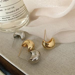 Stud Earrings 14K Gold/Sliver Plated Hoop Waterdrop Hollow Open Hoops Hypoallergenic For Women Girls Gift Fashion Jewelry