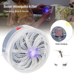 Lâmpadas assassinas de mosquito Solar Mosquito Killer Catcher Fly Catcher ao ar livre Jardim Camping Mosquito Repelente repelente de mosquito YQ240417