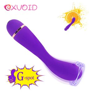 Exwoid silikonowe wibratory dildo dla kobiet G-Spot Massager Vagina Anal Dilator Av Stick Vibrator Sexy Shop Toys Mężczyźni