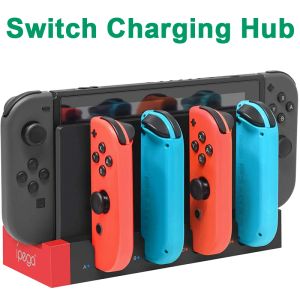 Topi Controller hub dock di ricarica per Nintendo Switch Joycon USB Charger Dock Holder Station per Switch NS Joycon Gaming Charging Hu