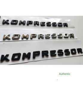 Chrom matt schwarze Glanzschwarzkompressor -Buchstaben Rumpf Fender Badge Emblem Embleme Aufkleber für Mercedes Benz AMG8906261