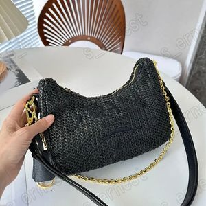 Casual StrawTote Bag designer vävda kvinnor handväskor handgjorda sommarstrandpåse Big Bali Travel Shopper handväska