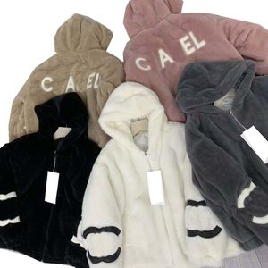 معطف Overtoat Women's Gack Stupy سترة سميكة دافئة أسفل كلاسيكية خمر الزوجين طراز Lamb Cashmere Fleece Overcoat Coat Coat Winter Coat