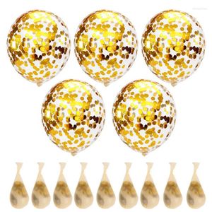 Party Decoration 20st 12 Inch Gold Sequin Latex Transparent Balloons Wedding Christmas Balloon and Accessories