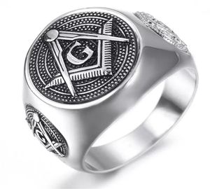 Anel de alta qualidade 316 aço inoxidável Men039s Maoson rings pretos prateados maoson jóias de pedreiro exclusivo design de alto grau4162329