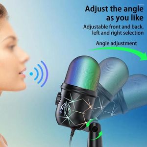 Microphones Useful PC Microphone Plug And Play No Drivers Free Angle Adjustment Condenser Video Conference
