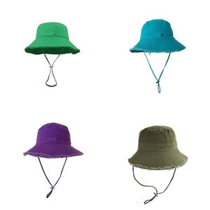 디자이너 Le Bob Hats 남성 여성 넓은 머지 태양 예방 고라 야외 해변 캔버스 버킷 모자 디자이너 패션 액세서리 HJ027