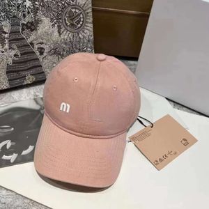 Mui Mui Fashion Brand Designer Baseball Cap Hat Caps Unissex sólido geométrico estampado de lona fazenda de fazenda com Men Bag Snap Snapback Moda Sunlight Women Hats