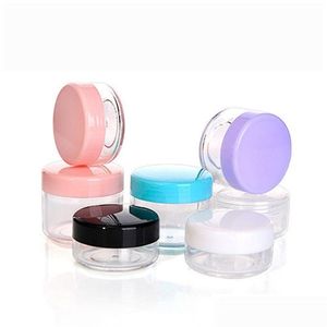 Verpackung von Flaschen Großhandel 10 g 15g 20 g leerer kosmetischer Behälter Plastik Jar Topf Lidschatten Make -up Gesichtscreme Lotion Nachfüllbare Flasche PA DH0SZ