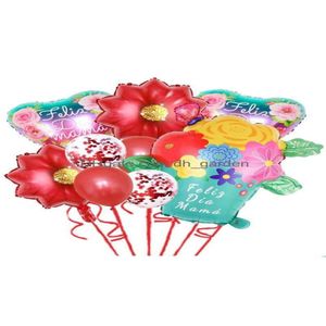 Decorazione per feste MATHE Day Tema Balloon decorativo Balloon Set Festive Mom Ho love You Birthday Bedro