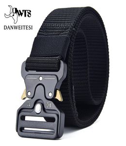 dwtsmen Military Tactical Belts for Men Army Training Nylon Metal Buckle Waist Belt Outdoor Waistband7207447