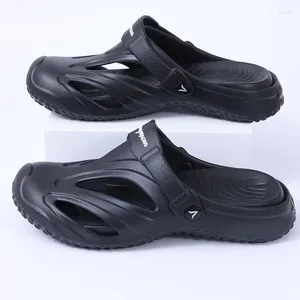 Dress Shoes Bebealy Summer 2024Women Flat Sandals Ladies Fashion Soft Holes Home Slippers Outdoor Garden Couple Cloud