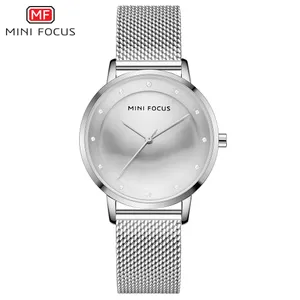 Womens watch fashion diamond set Japanese movement waterproof mesh belt quartz watch 0332L