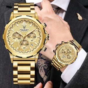 Zegarstki Lige najlepsze marka męskie zegarki luksusowe mężczyzn zegarek na nadgarstek pełny stal kwarcowy sporty wodoodporne męskie zegar męski duży renogio Masculino D240417