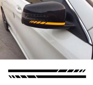 2pcs Side Rear View Mirror Stripes Decal Sticker for Mercedes Benz W204 W212 W117 W176 Edition 1 AMG Style4109087