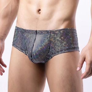 Underpants BULGE Enhancer Big Penis torebka mężczyzn bokserki Bolejne seksowne majtki Młodzież romantyczne pozostanie Cheeck Bokserhorts Low talia